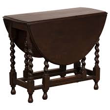 Oval Oak Dropleaf Table With Barley Twist Legs England Circa 1895 1stdibs Com Antique Dining Chairs Drop Leaf Table Table