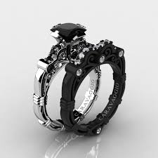 Check the post and get the inspiration! Art Masters Caravaggio 14k Black And White Gold 1 25 Ct Princess Black And White Diamond Engagement Ring Wedding Band Set R623ps 14kwbgdbd Caravaggio Jewelry