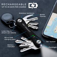 Keysmart Pro Compact Key Holder With Tile Smart Location In 2020 Keysmart Key Holder Car Key Holder