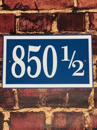 Maybe you would like to learn more about one of these? Rectangle House Number Sign With Half Number 1 2 Number Plaque