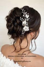 Bridal Hair Clip Crystal Wedding Hair Clip Floral Bridal Hair Piece Rhinestone Wedding Headpiece Coiffure Mariee Coiffure Etsy