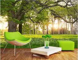 العرف صور 3d جداريات خلفيات الغابة حديقة المشهد غرفة المعيشة ديكور اللوحة صورة ورق الجدران 3 د 3d Wall Murals Wallpaper Mural Wallpaperwall Mural Wallpaper Aliexpress