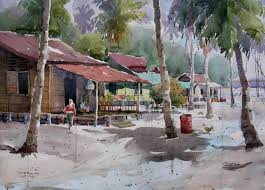 Danvillageart 270 views20 days ago. Karya Lukisan Pelukis Malaysia Painting Drawing Painting Watercolor