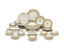 A Christian Dior Porcelain Part Dinner Service In 2020 Pink Bands Dinner Service Dior