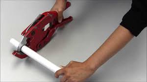 Iron pipe cutters make a nice straight cut every time. How To Use Pvc Pipe Cutters Youtube