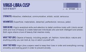 Virgo cusp will show a more analytical look at things and will fortify his strengths in being able to be fair in whatever situation he's dealing with. What Is The Virgo Libra Cusp Called