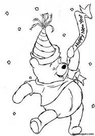 A loyal friend to his neighbors in the hundred acre wood, pooh is always willing to lend a helping hand. Winnie Pooh Happy New Year Para Pintar New Year Coloring Pages Birthday Coloring Pages Animal Coloring Pages