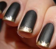 Colorful French Manicures Are Trending And We Can T Get Enough Of The Look Black Gold Nails Trendy Nails Manicure Easy mani with foil tapes. colorful french manicures are trending
