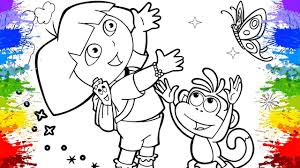 Dora the explorer is one of the most recognizable cartoon characters today. Dora The Explorer Coloring Game Coloring Book Page For Kids Video For Kids Toddlers Children Youtube