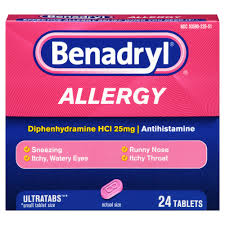 Benadryl Ultratabs Allergy Relief Tablets Diphenhydramine 24ct Benadryl Dog Itching Remedies Allergies