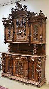 The upper portion supported by the back molded panel with attached plate rack and. Sideboards Buffets Antique Walnut Buffet Vatican