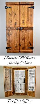 Classic style with mirror in lid. The Ultimate Diy Rustic Jewelry Cabinet Attractive With Lots Of Storage
