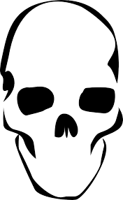 Skull Sans Stencil By Saxybeast On Deviantart Skull Stencil Simple Skull Skulls Drawing