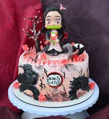 Tort Klinok Rassekayushij Devonov Cake Demon Slayer Anime Cake Custom Birthday Cakes Fun Cupcakes