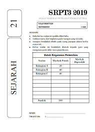 Item contoh sejarah pt3 kssm yang digunakan bermula tahun 2019 sebagai panduan kepada rakan guru untuk membina item pentaksiran tingkatan 3. Koleksi Soalan Dapatkan Koleksi Soalan Sejarah Pt3 2019 Facebook