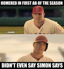 Mlb Memes On Twitter Mike Trout Homers Off King Felix In His First Ab Of The Season Angels Mariners Http T Co Uphxerrkcw