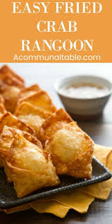 Crispy Homemade Crab Rangoon Recipe 2020 Yengec Tarifleri Gida Yemek Tarifleri