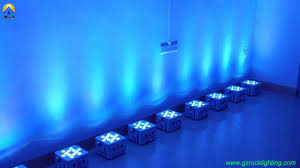 Led Uplighting 12 15w Rgbaw With Built In Battery Power Wireless Dmx Control Through Dmx Console Youtube