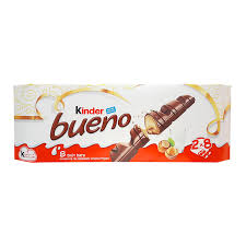 As one of the most commonly seen snacks in our food pantry, kinder bueno offers us an energy boost with its creamy hazelnut filling and crispy. Eraman Kinder Bueno Milk And Hazelnuts 8 Twin Bars 344g