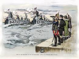 Period of the american formation. Political Cartoon About Monroe Doctrine By Bettmann