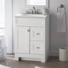 Sheffield Home Madison 24 In W X 19 In D Bath Vanity In White With Engineered Stone Vanity Top In Gray With White Basin And Mirror Ev428w Small Bathroom Vanities Marble Vanity