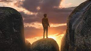 Huge collection, amazing choice, 100+ million high quality, affordable rf and rm images. Boy Standing On A Boulder In Between Mountains Hoodie Alone Graphy Mountains Hd Wallpaper Peakpx