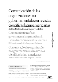 Catálogo de libros de educación básica. Pdf Comunicacion De Las Organizaciones No Gubernamentales En Revistas Cientificas Latinoamericanasanalisis Bibliometrico En Scopus Y Latindex