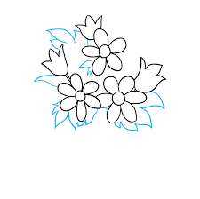 How To Draw A Flower Bouquet Really Easy Drawing Tutorial Thank you, hello, or i love you, custom greeting cards are thoughtful gifts that are always the perfect winter roses desktop, tablet and phone wallpaper. how to draw a flower bouquet really