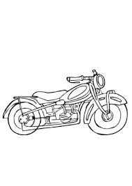 Ausmalbild Altes Motorrad Kostenlos Ausdrucken