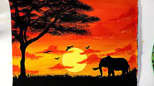 Ver más ideas sobre atardeceres dibujos, videos de pintura, tutoriales de pintura. Como Pintar Un Atardecer Africano Con Elefante Youtube