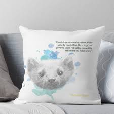 Pantalaimon From His Dark Materials The Golden Compass Throw Pillow By Thebowtrucklesh In 2020 His Dark Materials Dark Material Throw Pillows
