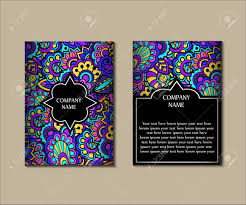 5 ramadan kareem greeting with hanging lantern vector. Flyer Template With Abstract Ornament Pattern Greeting Card Design Front Page And Back Page Vector Royalty Free Cliparts Vectors And Stock Illustration Image 61659076