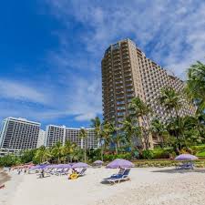Outrigger Guam Beach Resort Set On Tumon Beach Outrigger Guam Beach Resort Offers Rooms With A Balcony And Sea Views This Ho Guam Beaches Beach Resorts Resort