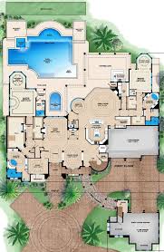 Homes with six bedrooms are desired for more than just their space, but for the features and luxury that often come with them. House Plan 1018 00271 Mediterranean Plan 10 662 Square Feet 6 Bedrooms 8 5 Bathrooms House Plans Mansion Beach House Plans House Layout Plans
