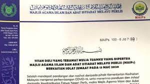 Majelis mujahidin menanggapi keberatan pgi terhadap pelajaran agama islam di pernyataan majelis mujahidin: Covid 19 Tiada Solat Jumaat Di Perlis Hari Ini Dymm Raja Perlis Buletin Ttkm