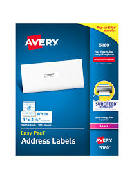 Free avery labels templates template for microsoft word address label 5160 8160 anniversary quotes wedding. Avery 5160 Laser Address White Labels Office Depot