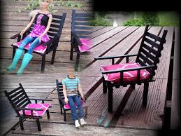 How To Make A Doll Patio Chair Barbie House Furniture Diy Barbie House Barbie Furniture Tutorial