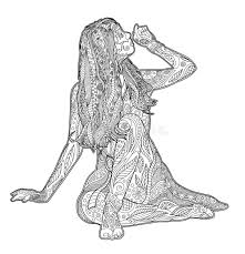 If you have old black and white photos in your ablum, you can digitize them with online photo scanners before uploading them to colourise.com. Adult Coloring Book Page With Beautiful Girl Stock Vector Illustration Of Page Black 135688585