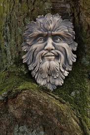 Green Man Aus Keramik Wandmaske Wandbehang Wald Gruner Mann Green Man Masken