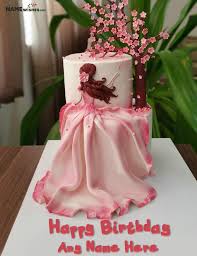 Get the best deal of custom made birthday cake service in malaysia. Unique Girly Birthday Cake With Name For Wife Sister Or Girlfriend