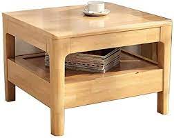 Boewan End Tables Coffee Tables Side Tables Low Square Table Modern Simple Solid Wood Side Living Room Natural Wood Coffee Table Coffee Table Wood Coffee Table