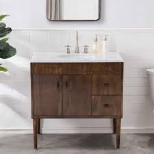 The curtice single bath vanity is the essence of contemporary, minimalist style. Sj Collection Harper 36 In Modern Style Single Sink Bathroom Vanity Brown Buy Online In Isle Of Man At Isleofman Desertcart Com Productid 190408404