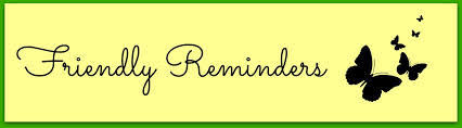 Image result for friendly reminders images