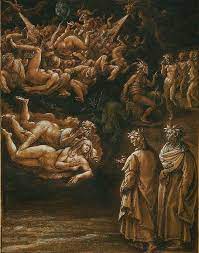 Qui viene descritta la colpa e la pena delle anime dei lussuriosi e, in particolare, ci si sofferma sulle figure. Inferno Canto Quinto Wikiwand