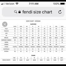 Fendi Size Chart Www Bedowntowndaytona Com