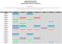 10 free weekly schedule templates for excel monthly