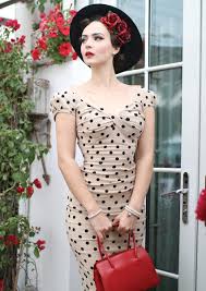 Stop Staring Billion Dollar Baby Dress Tan Dots Stop Staring Europe Rockabilly Fashion Outfits Rockabilly Fashion Fashion