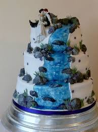Waterfall Wedding Cake Waterfall Wedding Wedding Cake Fresh Flowers Wedding Cake Cost
