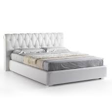 Spalliera letto pelle / letto in pelle design moonlight : Letto Imbottito Classico Capitonne Misura Matrimoniale Vari Rivestimenti Pelle Ecopelle E Tessuto Art 983 Outletarreda