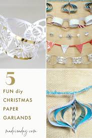 Diy paper fan birthday garlands tatertots & jello is a participant in the amazon services llc associates program, an affiliate advertising program designed to provide a means for sites to earn advertising fees by advertising and linking to amazon.com. 5 Easy Christmas Paper Garland Ideas